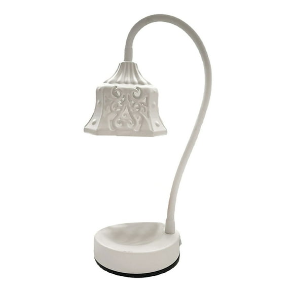 Leodye 1PCS Vintage Dimmable Candle Melting Lamp Metal Stylish Home Living Room Tabletop Scented Candle Warmer (No Candle) -12.6x3.94in