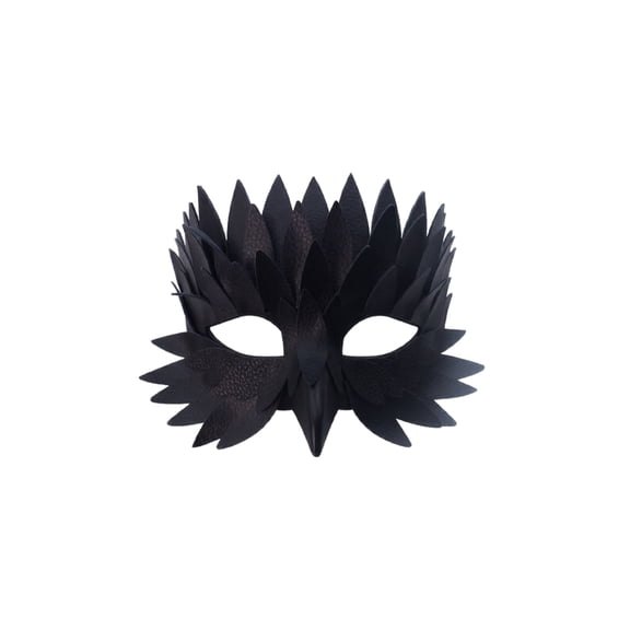 Mardi Gras Mask, Bird Eagle Wing Masquerade Half‑Face Mask, Faux Leather Feather‑Style Animal Costume Mask, Adjustable Strap Mask for Halloween Cosplay, Carnival, Renaissance Fair & Gothic Party
