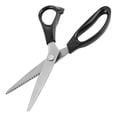 thumbnail image 1 of Ciseaux Cranteurs Ciseaux de Confection Lames en Acier Inoxydable avec Triangle 3 4 5 7 mm et Rond 3 5 7 mm pour Tissus Doublures Utilisations en Cuir 23 cm, 1 of 7