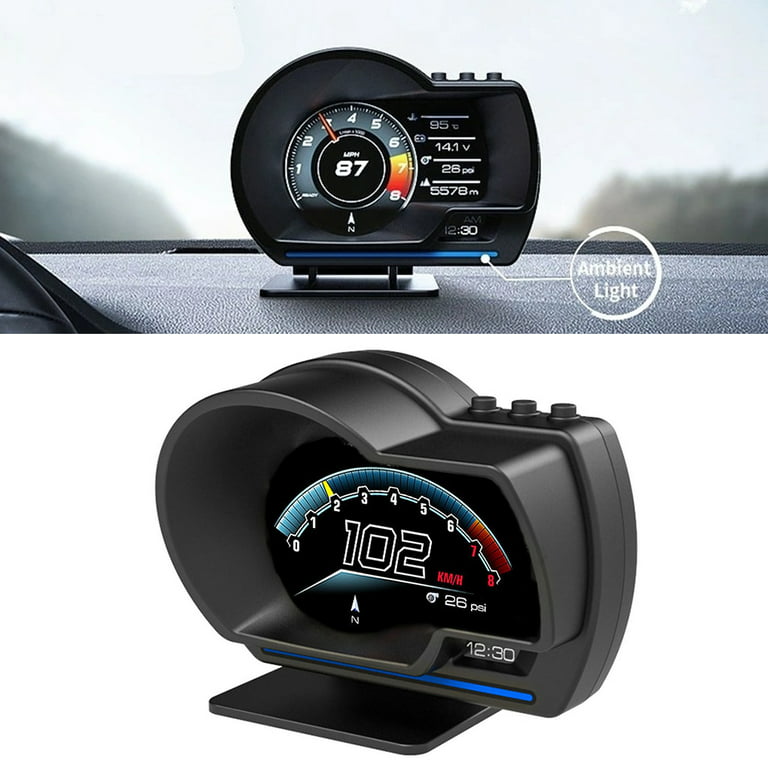 Head Up Display, Smart Gauge Car Head Up Display OBD2+GPS For Car Truck For  98% Cars 