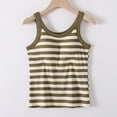 thumbnail image 2 of UYISJ Women's Striped Tank Top with Built in Bra Slim Fit Stretchy Camisole Padded Shirt Casual Summer Yoga Top, 2 of 5