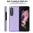 thumbnail image 3 of Nalacover Case for Samsung Galaxy Z Fold 4, Slim Women Premium Luxury Elegent Protective Slim PU Leather Shockproof Anti-Scratch Back Phone Cover For Samsung Z Fold 4, Purple, 3 of 5