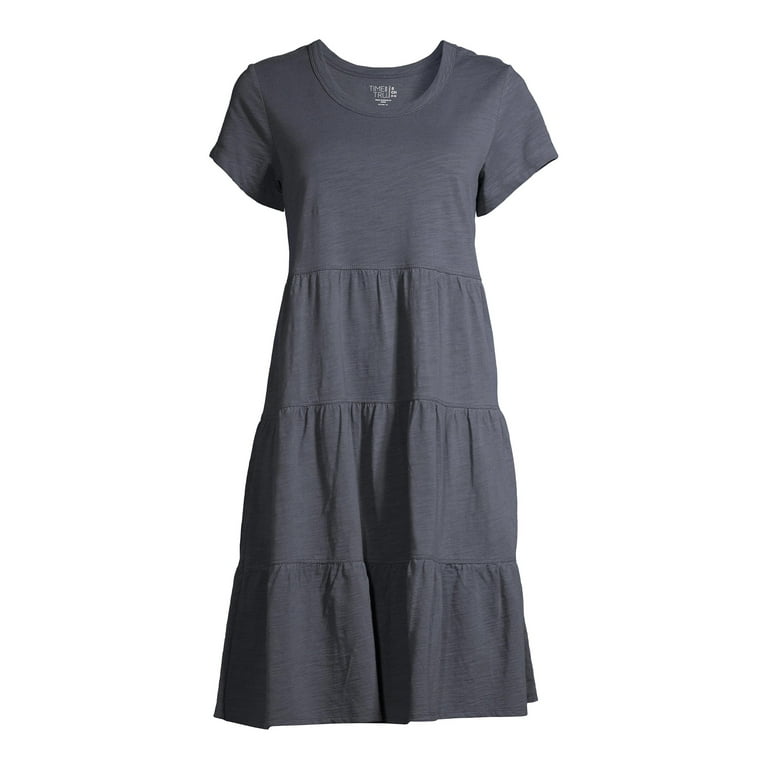 Tiered Knit Dress Walmart Tried And True Dress TTime And Tru
