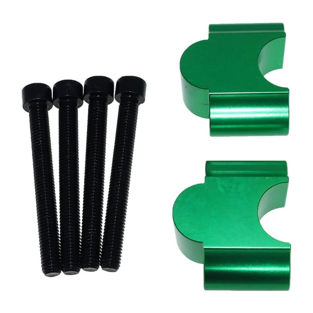 DYNWAVECA Adaptateur de Rallonge de Guidon de Moto Pièces de Rechange Adaptateur de Hauteur Robuste Modifié pour Accessoires de Moto Vert