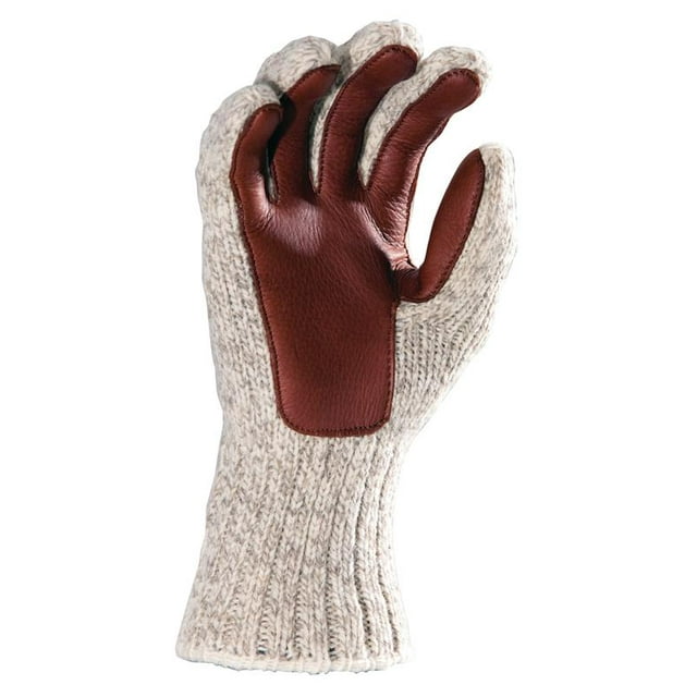 Fox River Gant Adulte Ragg et Cuir pour Temps Froid, Petit, Tweed Brun