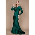 thumbnail image 5 of Dylan & Davids Long Sleeve Formal Fitted Evening Dress, 5 of 8