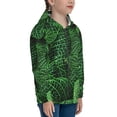 thumbnail image 5 of Kdxio Natural Green Leaves Pattern Kids Boys Girls Zip Up Hoodie 3D Printed Hooded Sweatshirt Hoody Coat with Pocket 7-12 Y-Small, 5 of 6