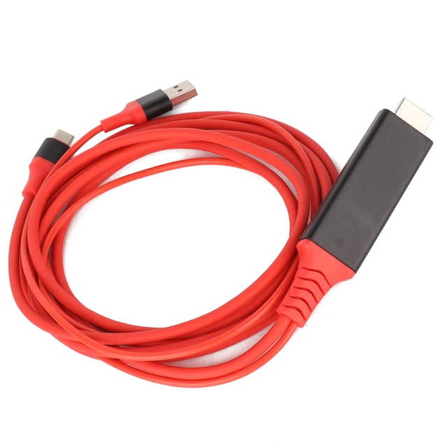 Cable de Interfaz Multimedia de Alta Definición Tipo C, 4K USB C A Cable Para Teléfonos, Con Cable de 6 Pies de Longitud