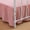 Peach, variant on Bed Skirt King Size Ruffled Bed Skirt with Split Corners,12 Inch Drop Dust Ruffle Bed Skirt with Platform, King-12 Inch, Blush