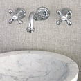 thumbnail image 2 of Kingston Brass KS3121AX 8 Inch Center Wall Mount Lavatory Faucet - Polished Chrome, 2 of 4