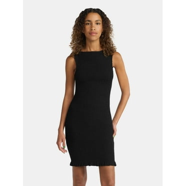 No Boundaries Sleeveless Smocked Mini Dress, Women's