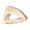 Milk white, variant on Lightweight Acetate Hair Clip Triangular Shape Hairstyle Accessories 6 Color Option