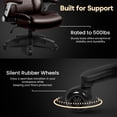 thumbnail image 7 of Waleaf Big and Tall Executive Office Chair with Flip-up & Adjustable Arms-Adjustable Lumbar Support,Heavy Duty High Back Computer Chair for Adults, 7 of 7