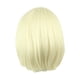 thumbnail image 2 of Pelucas con flequillo para mujer, peluca ondulada suelta, peluca de moda para chica, peluca natural corta y recta, flequillo inclinado, peluca recortada con bandas para el cabello en la cara., 2 of 2