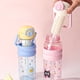 thumbnail image 4 of Botella de agua con pajita de gran capacidad de 800ml, bonita botella de agua portátil de plástico anticaída para exteriores, taza para acampar, botella de agua para niños, 4 of 5