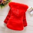 thumbnail image 7 of CPNG Girl Winter Dress Coats Knited Fur Outerwear Coats Snowsuit Clothing Warm Fleece Lined Lightweight Parka Snow Puffer Down Jacket with Hooded, 7 of 7