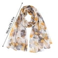 Clearance! Scarf for Women Women's Floral Print Scarf Simple Cotton and