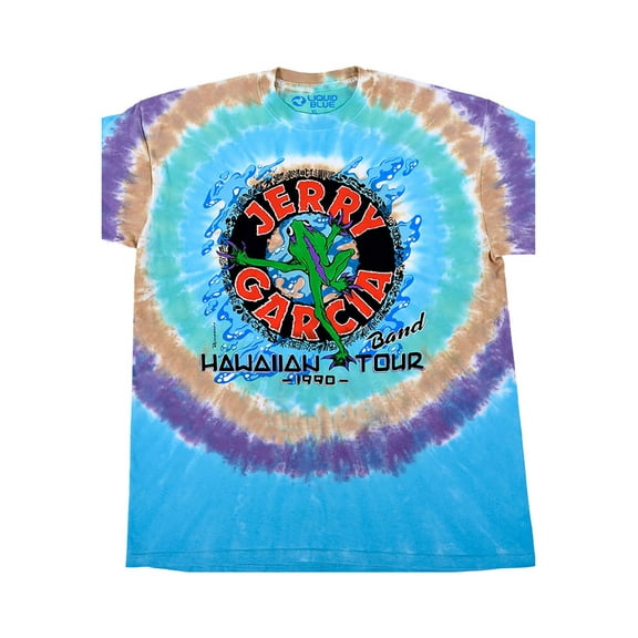 Jerry Garcia - Hawaiian Tour 90 Tie Dye Mens T Shirt
