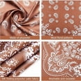 thumbnail image 3 of 3 pañuelos para la cabeza de satén de 27,5 pulgadas, pañuelo para el cabello, pañuelo de seda, pañuelo de seda para el cabello, pañuelo para el cuello para mujeres y niñas, 3 of 5