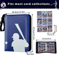 thumbnail image 5 of Trading Card Holder with Sleeve, Baseball Card Holder, Sports Card Holder for Collecting Trading Card Album, Binder, 5 of 6