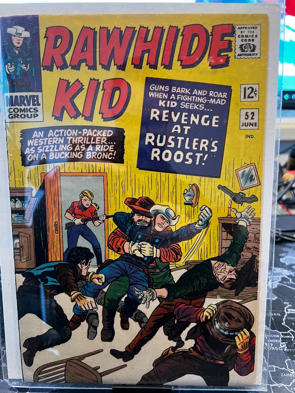 Vintage comic book Marvel Rawhide Kid Issue 52 June Revenge at Rustlers Roost VF