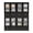Black, variant on Miumaeov 4-piece Storage Cabinets with 2 Clear Doors & 2 Drawers, Small Wooden Countertop Cabinet Organizer Cupboard for Kitchen, Bathroom, Office