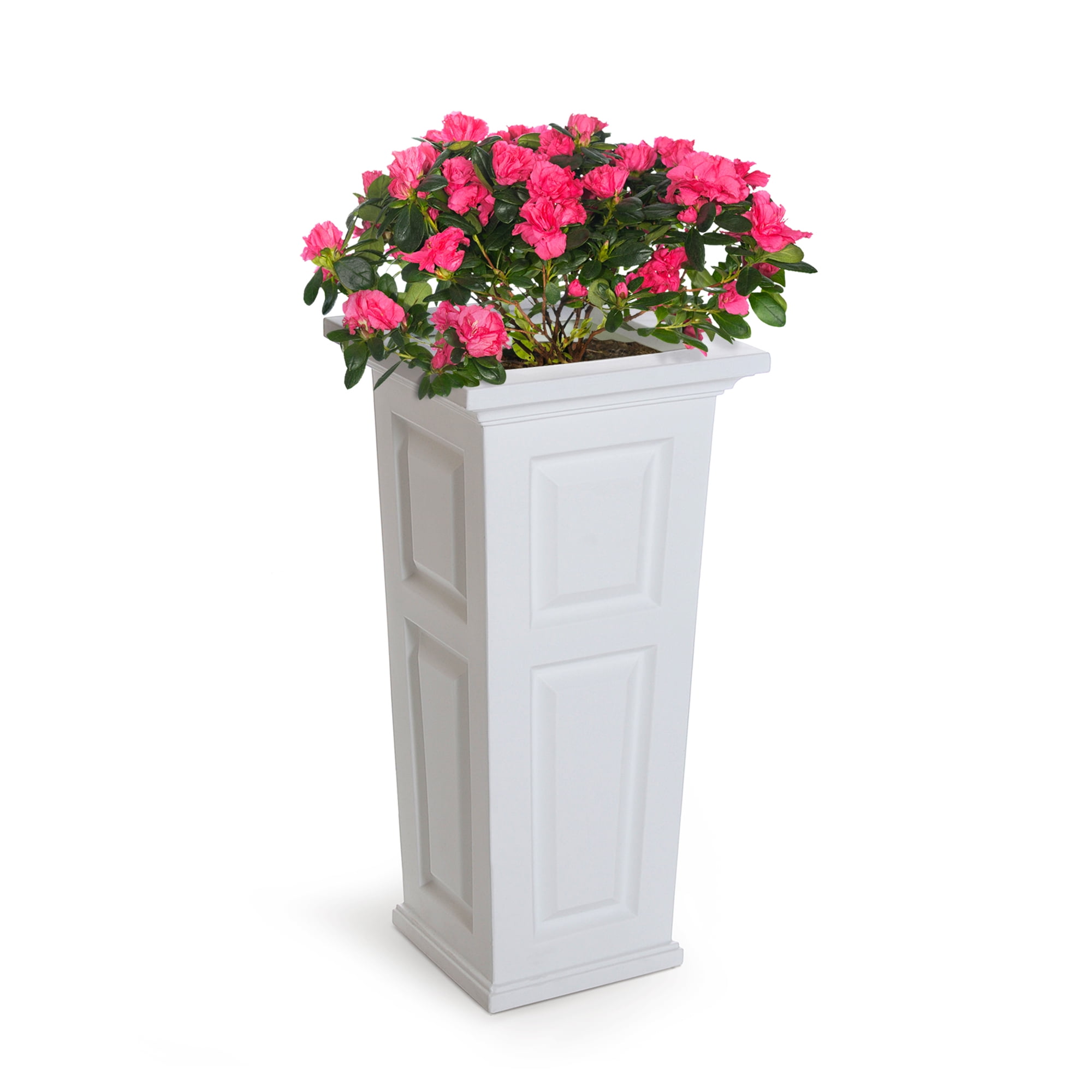 32-in Outdoor Garden Grow Plant Flower Decoration Cape Cod Tall Planter White for sale online 