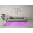 thumbnail image 3 of Ahgly Company Indoor Rectangle Abstract Purple Contemporary Area Rugs, 8' x 10', 3 of 4
