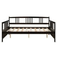 thumbnail image 4 of Tcbosik Daybed, Full Size Wooden Sofa Bed for Living Room, Espresso, 4 of 9