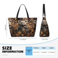thumbnail image 4 of Kdxio Cute Fallen Leaf Koala for Beach Bag for Women Large Beach Tote Bag Waterproof Sandproof Swim Bag with Zipper Pockets Beach Vacation Travel, 4 of 7