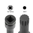 thumbnail image 3 of Unique Bargains 1/2-Inch Drive x 17mm Impact Triple Square Spline Bit Socket, Metric 3' Length, Cr-Mo Steel, 3 of 3