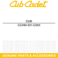 thumbnail image 5 of Cub Cadet Deck Drive Belt for Select 46 in. Riding Lawn Mowers OE# 954-05022, 5 of 8