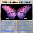thumbnail image 3 of 1 Pcs License Plate Covers & Frames, Vivid Purple Butterfly in Close - up against Black Background For Decorative Front, Aluminum License Plate Covers & Frames Cover For Men Women, 12" X 6", 3 of 7