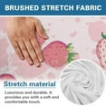 thumbnail image 7 of SCRAWLGOD Cow Print Strawberry Pink Recliner Covers Stretch Recliner Sofa Cover Furniture Protector Recliner Chair Covers with Elastic Band Washable Dog Couch Recliner Cover for Living Room, 7 of 7