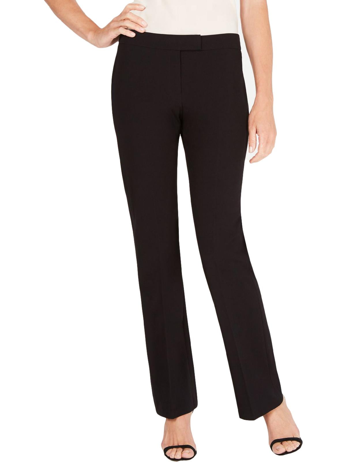 Anne Klein Womens High Rise Wear To Work Flared Pants