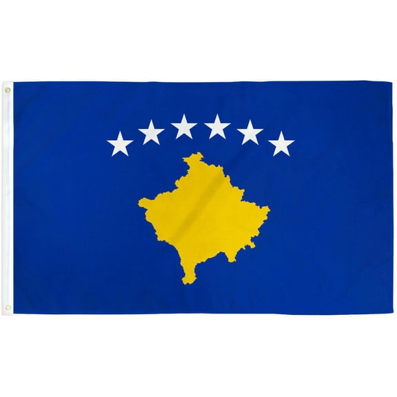 Kosovo 3x5ft Flag of Kosovo Kosovars Flag 3x5 House Flag 100D FABRIC