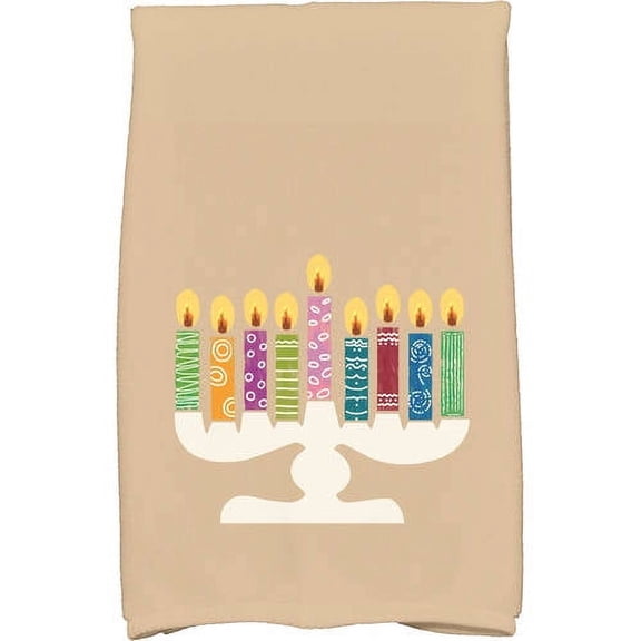 Simply Daisy 18" x 30" Festival of Lights Holiday Geometric Print Kitchen Towel
