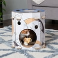 thumbnail image 2 of FurHaven Pet Cat Scratcher | Corrugated Busy Kitty Hiideaway House Scratcher with Catnip, 2 of 10