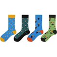 thumbnail image 2 of GHSDFBB Men's 2/4 Packs Fun Crazy Novelty Dress Crew Socks, 2 of 6