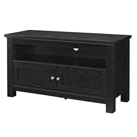 Walker Edison - Modern TV Stand Cabinet for Most Flat-Panel TVs Up to 50" - Black