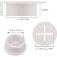 thumbnail image 2 of 6pcs Flexible Silicone Cable Cord Grommet, White Rubber Grommets, 2 of 5