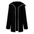 thumbnail image 3 of Winter Coats for Women Winter Coat for Women Trendy Polar Fleece Jacket Long Sleeve Cardigan Plus Size Pocket Outfits Open Front Overcoat Abrigos de Mujer Elegantes para Invierno, 3 of 7