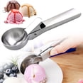 thumbnail image 1 of Ice Cream Scoops Stainless Steel Digger Non-Stick Fruit Ice Ball Maker Tool, 1 of 9