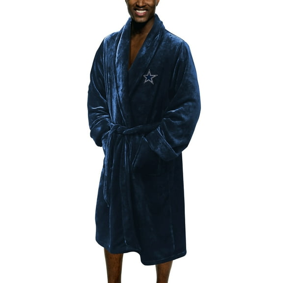 NFL Licensed Men's Silk Touch Bath Robe, 100% polyester, Size 26in x 47in, Machine washable