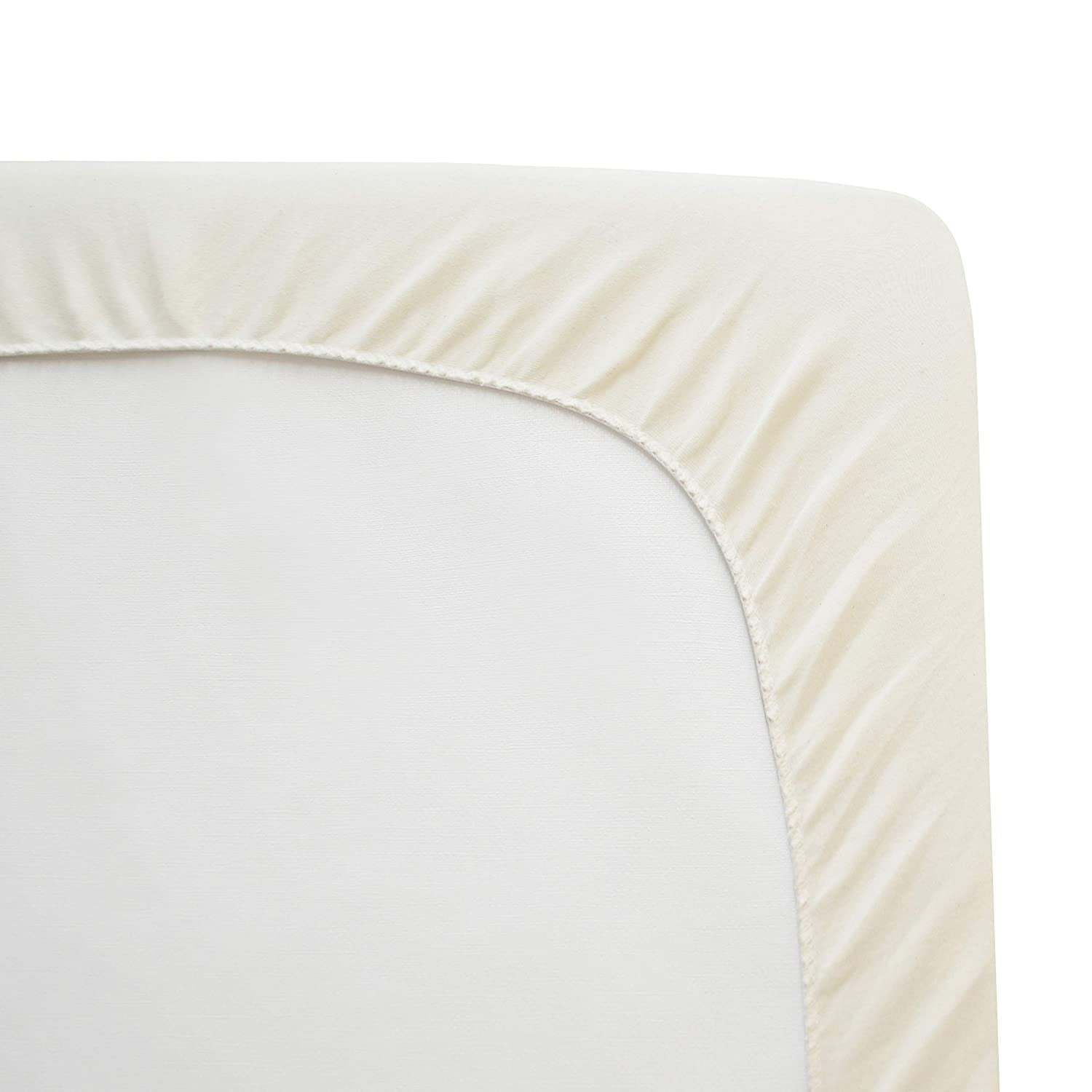 TL Care Waterproof Pack N Play Playard Mattress Protector, Quilted Fitted Protector Pad Cover Made with Organic Cotton Top Layer, 39" x 27"