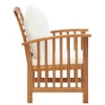 thumbnail image 6 of vidaXL Patio Chairs with Cushions 2 pcs Solid Acacia Wood, 6 of 11