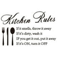 thumbnail image 4 of Aufmer Kitchen Rules Wall Stickers Dining Room Quotes Wall Decals Removable Vinyl Sign Art Decal for Kitchen Dining Baking Room Restaurant Home Decor Home Decor Upgraded ✿Poor Things, 4 of 8
