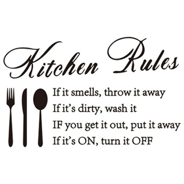 onlyliua Artículos En Liquidación Pegatinas para El Hogar con Reglas de Cocina, Pegatinas para El Baño, Pegatinas para El Baño con Frases para La Pared