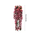 thumbnail image 3 of Glicina Artificial Flores Colgantes Enredaderas de Seda para Arco de Boda Pared Jardín Cerca Decoración Interior Exterior, Rojo, 95cm, 3 of 6