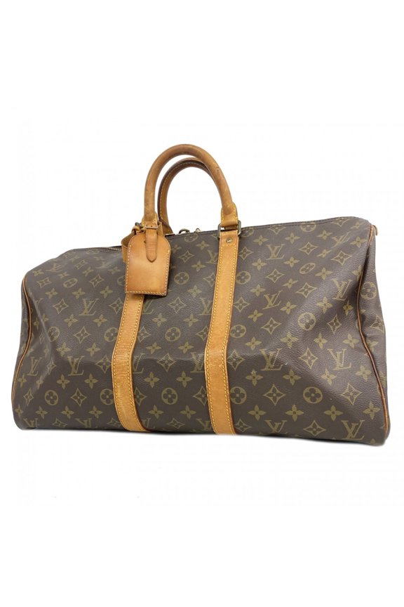 Pre-Owned Louis Vuitton Monogram Keepall 45 Handbag M41428 Brown Women's
